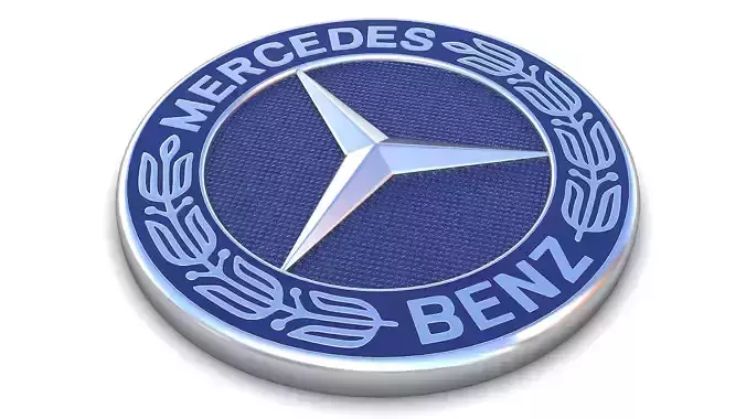 Realistic Mercedes-Benz-Logo 3D Model logo of mercedes benz