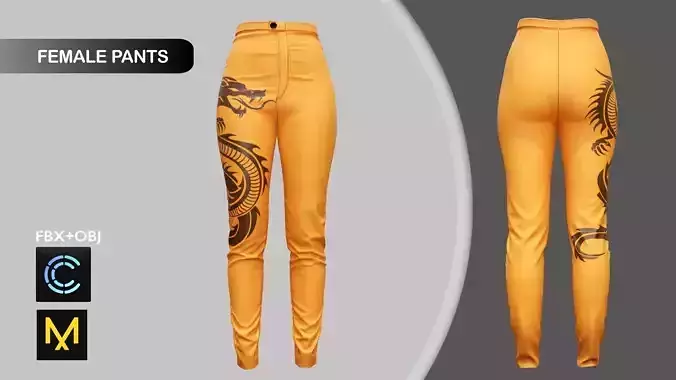 Female Leather Pants Marvelous Designer