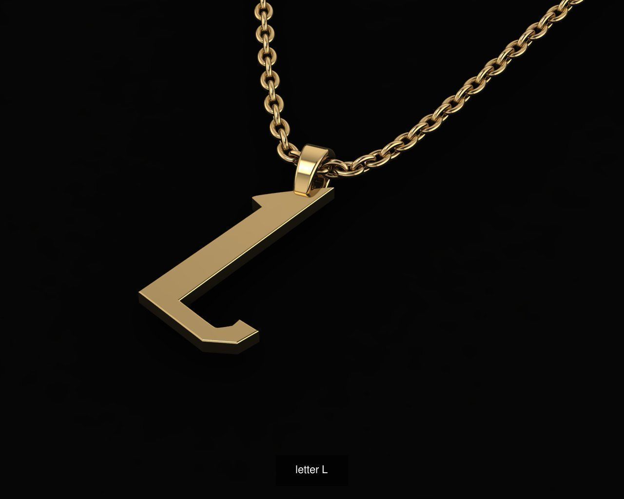 Alphabet in Harry Potter style 3D Model Collection_24