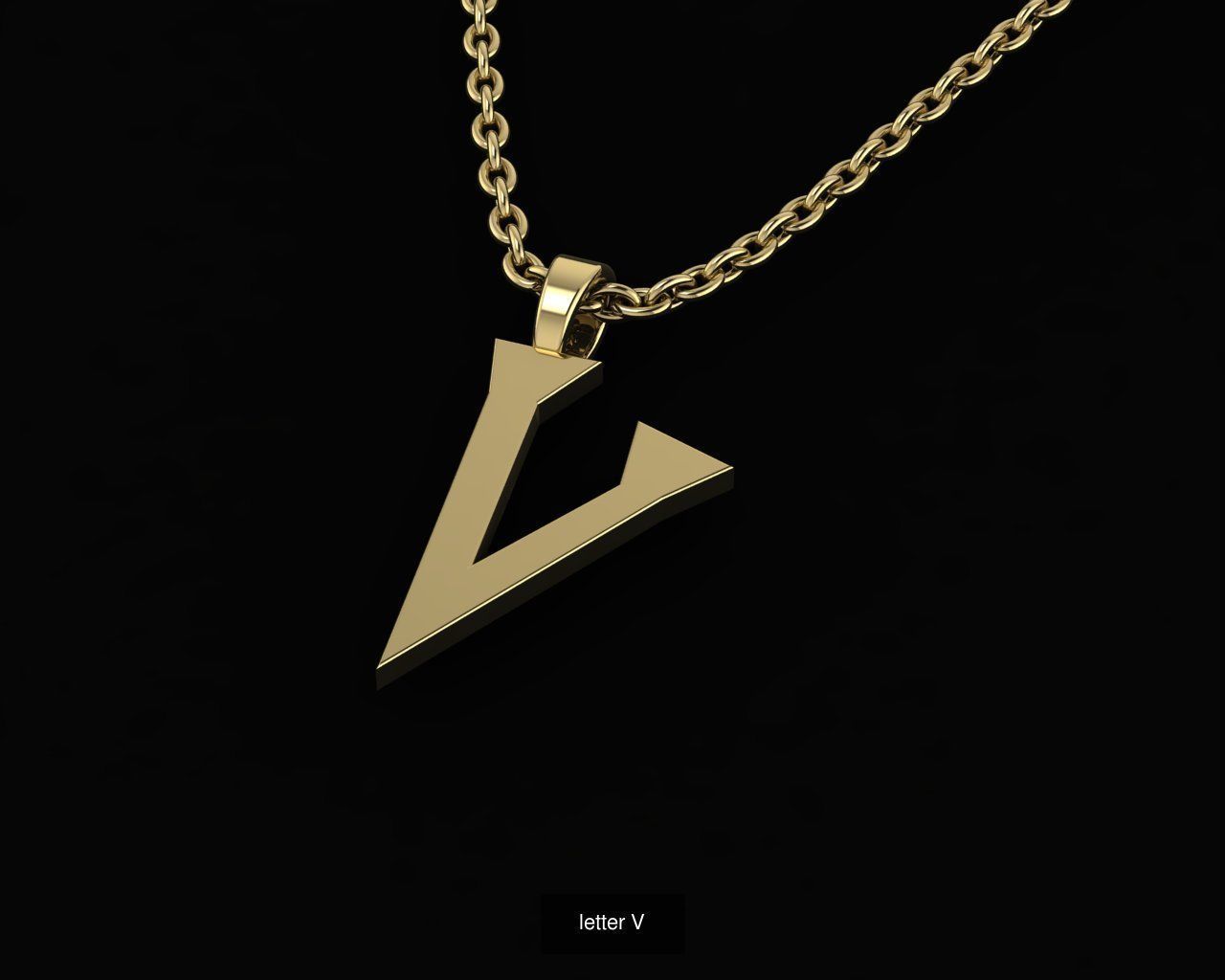 Alphabet in Harry Potter style 3D Model Collection_27