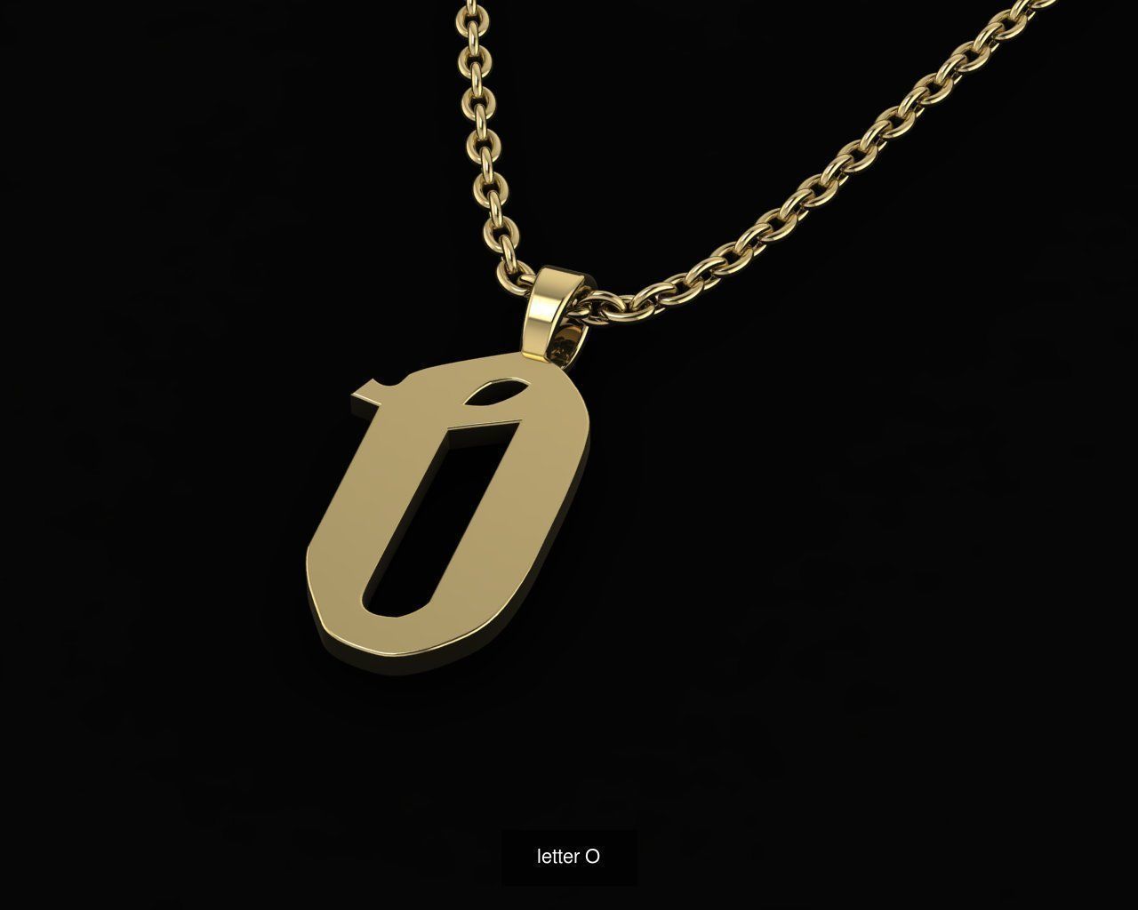 Alphabet in Harry Potter style 3D Model Collection_17