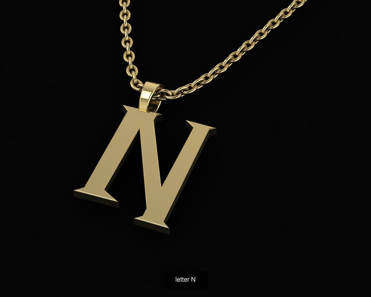 Alphabet in Harry Potter style 3D Model Collection_28