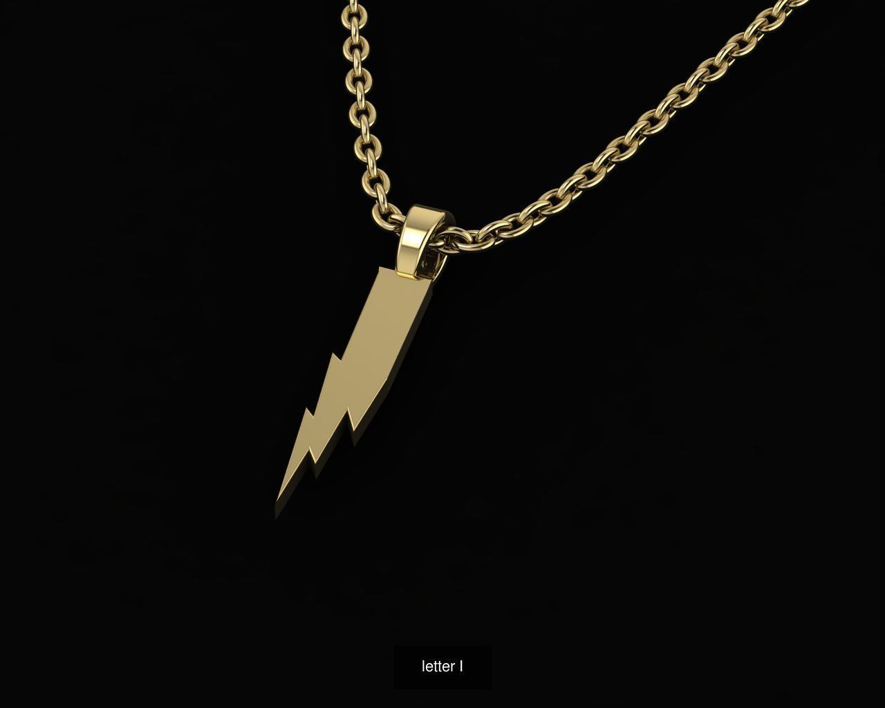 Alphabet in Harry Potter style 3D Model Collection_16