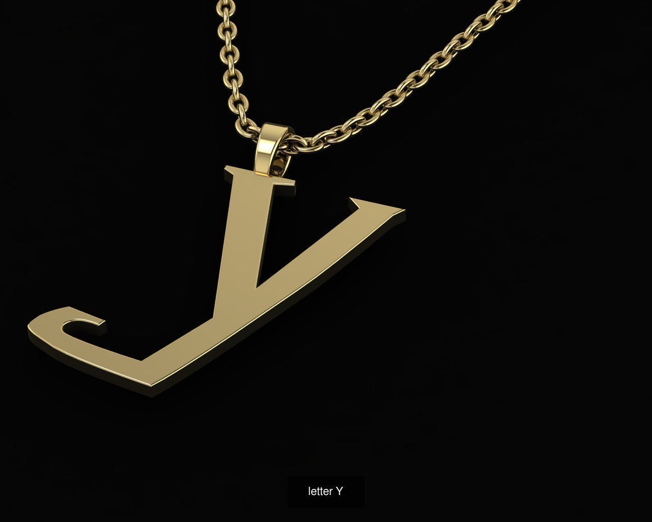 Alphabet in Harry Potter style 3D Model Collection_14