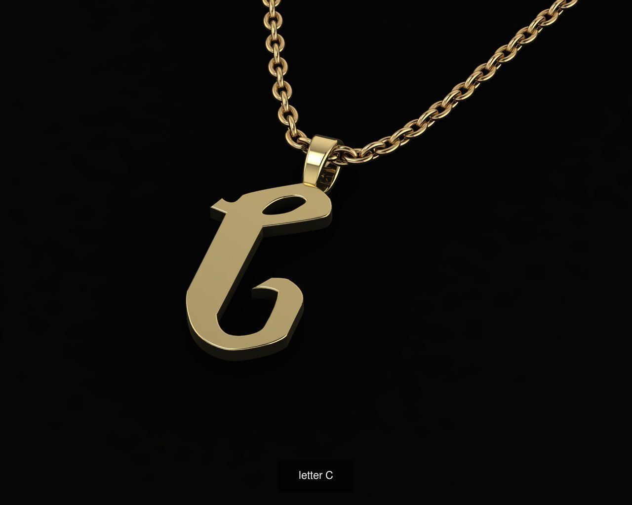 Alphabet in Harry Potter style 3D Model Collection_5