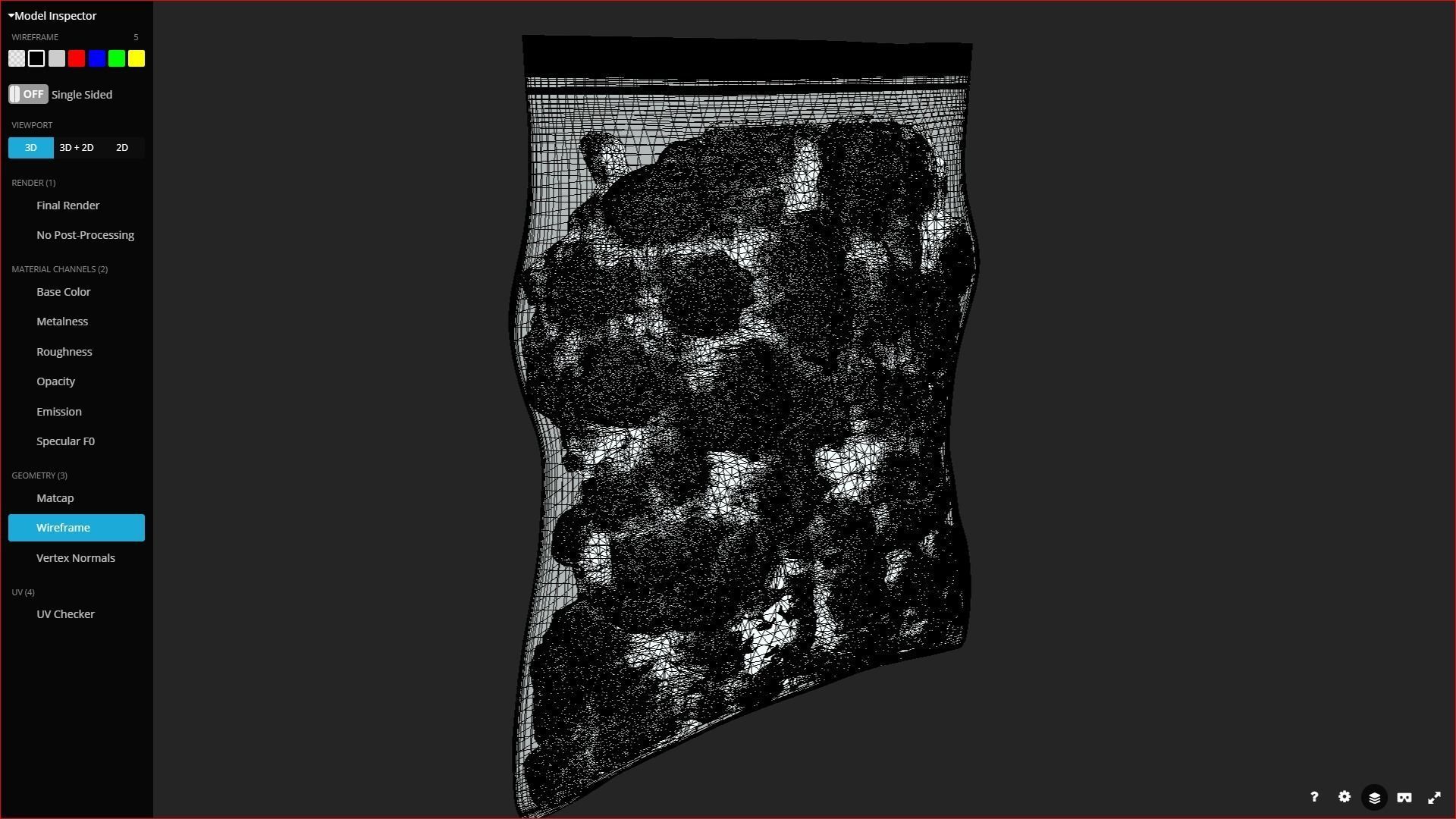 Large Weed Bag Low-poly 3D model_1