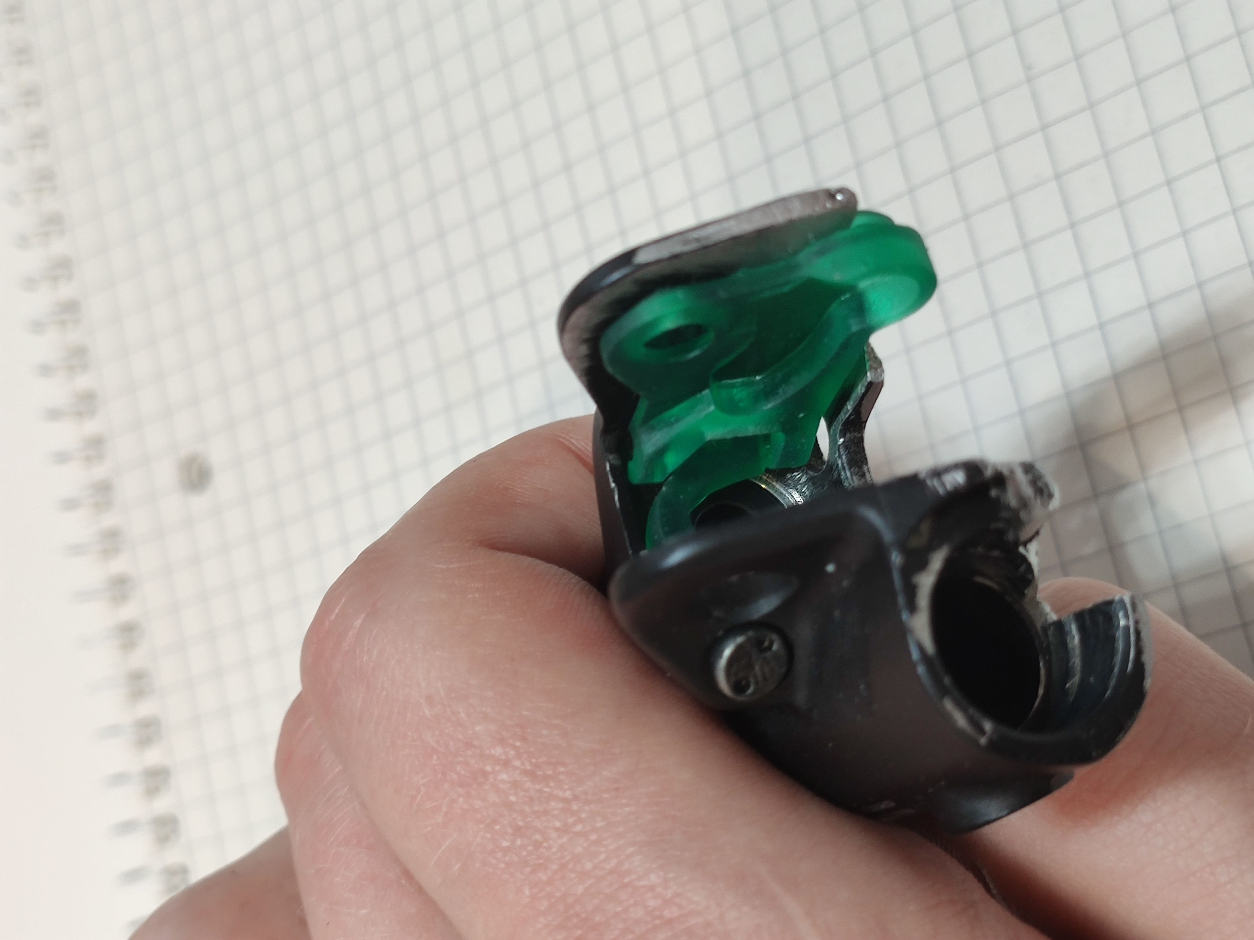 Shimano XT-SLX brake level piston guide left bottom 3D print model_6