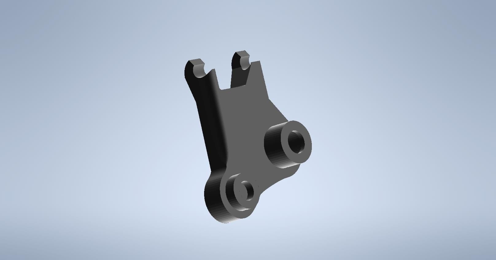 Shimano XT-SLX brake level piston guide left bottom 3D print model_3