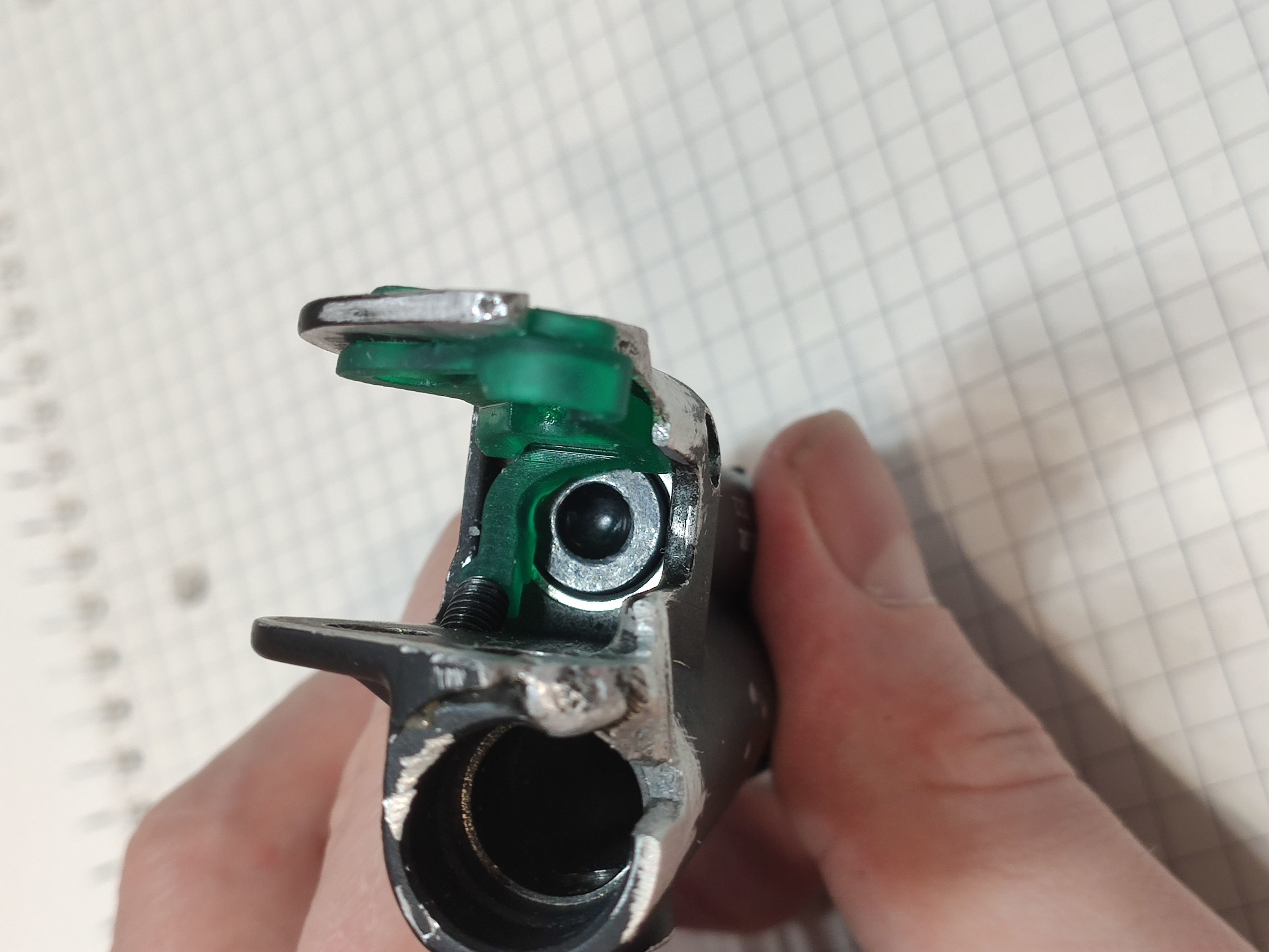 Shimano XT-SLX brake level piston guide left bottom 3D print model_7