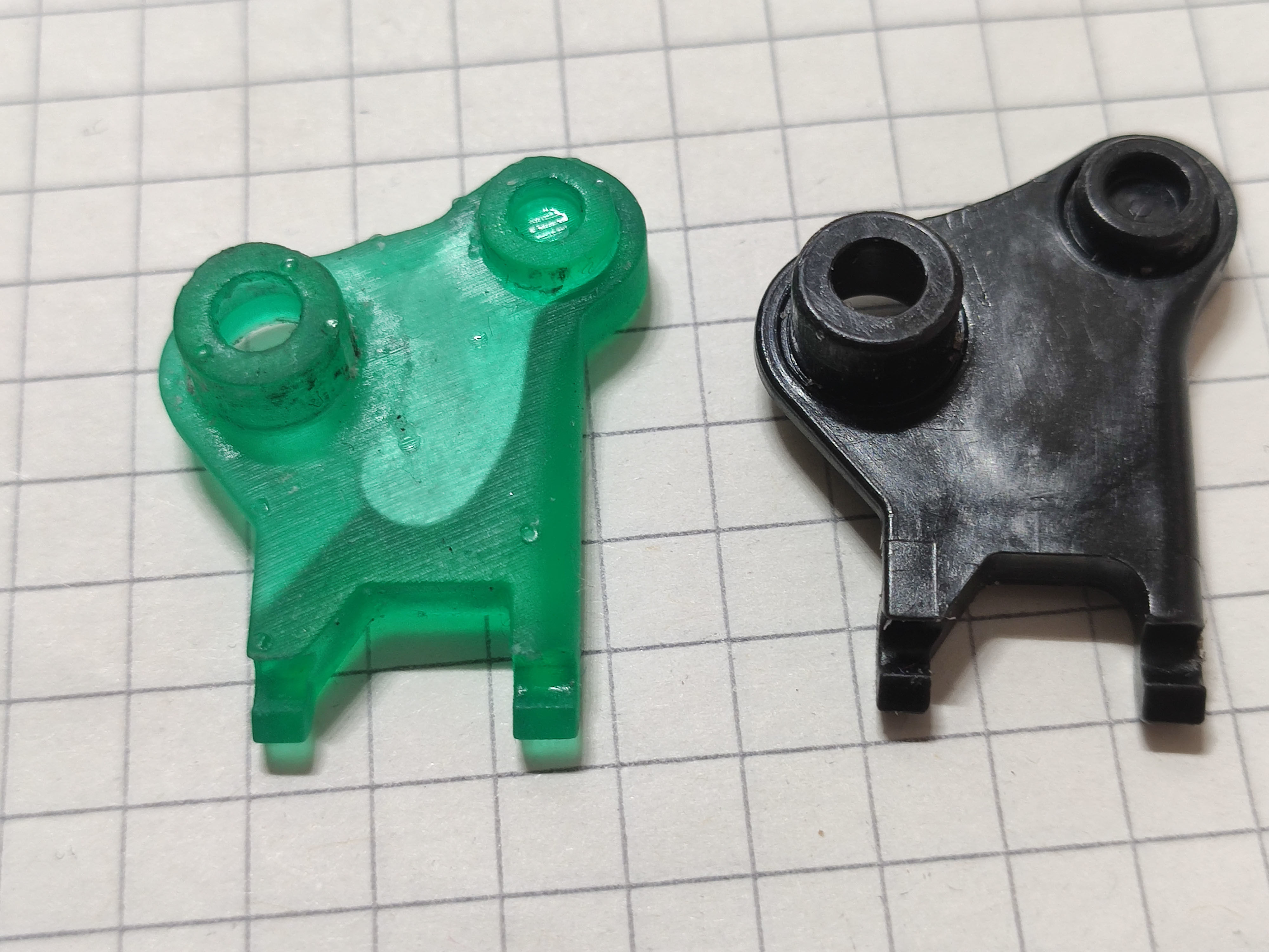 Shimano XT-SLX brake level piston guide left bottom 3D print model_4