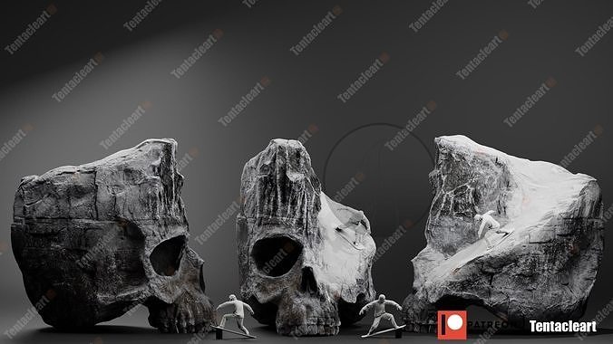 skull snow serie 3 3D print model