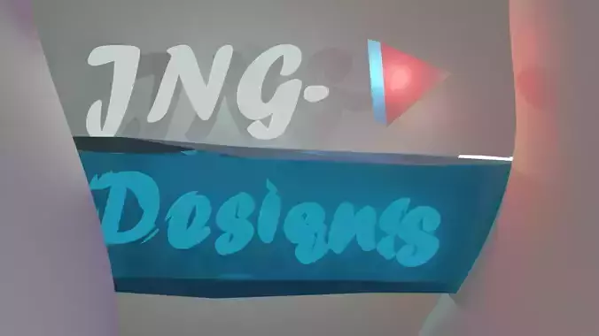 JNG-logo sign that says jng designs 3D print model