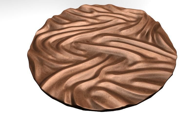 Wave panel deco CNC 3D print model_3