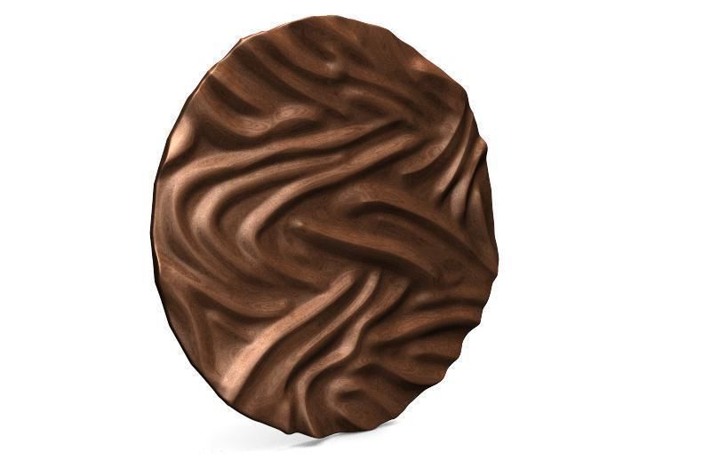 Wave panel deco CNC 3D print model_1