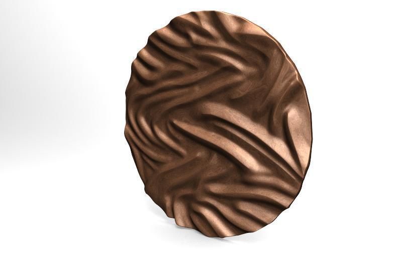 Wave panel deco CNC 3D print model_2