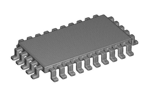 Classic Electronic Microchip 3D print model_1