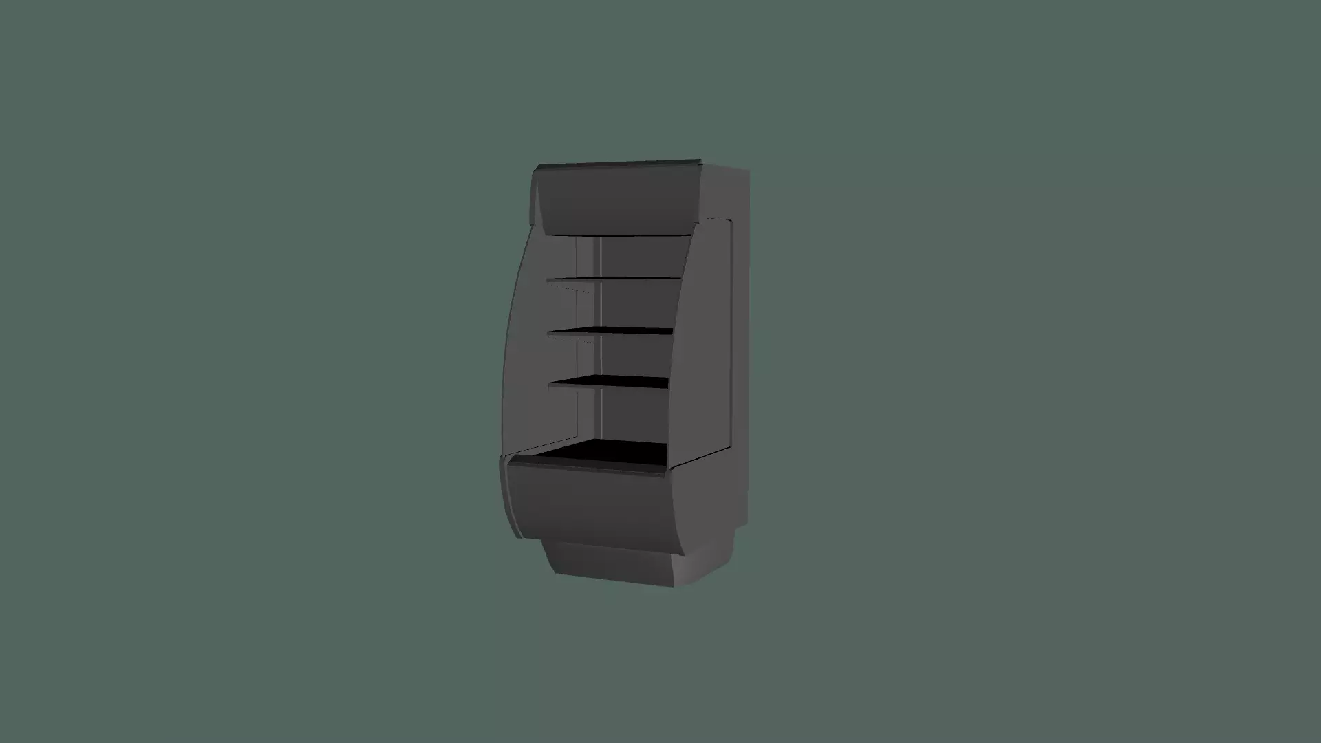 Fridge shelf Low-poly 3D model_0
