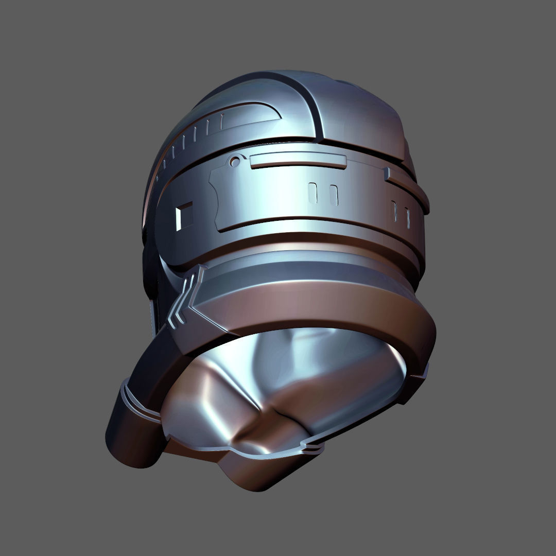 Bad Batch Echo Helmet 3D print model_11