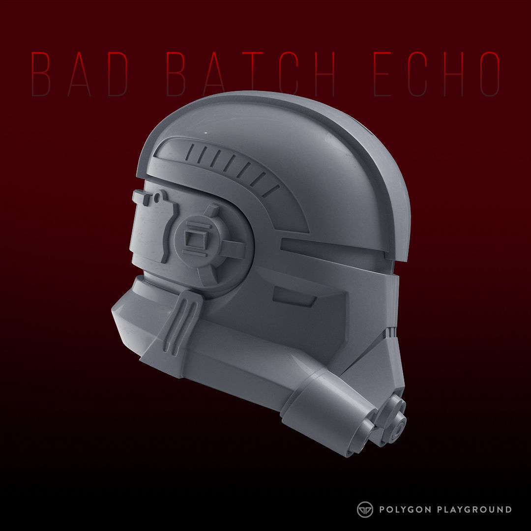 Bad Batch Echo Helmet 3D print model_3