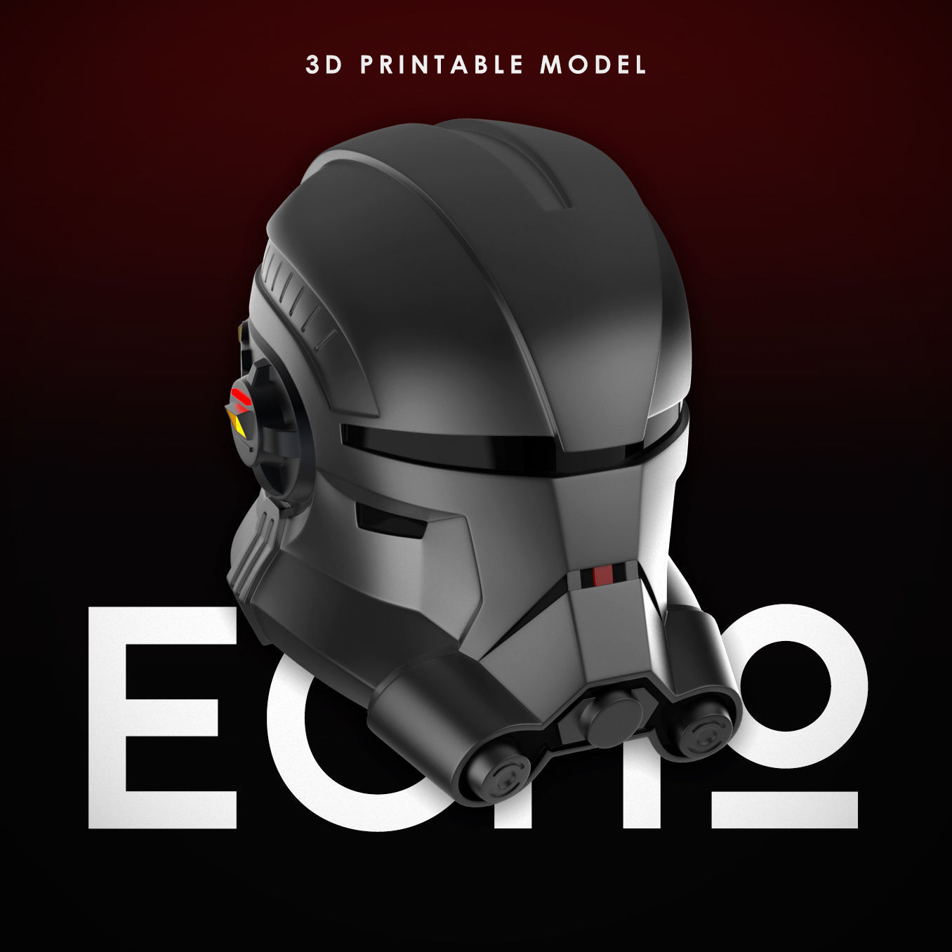 Bad Batch Echo Helmet 3D print model_6
