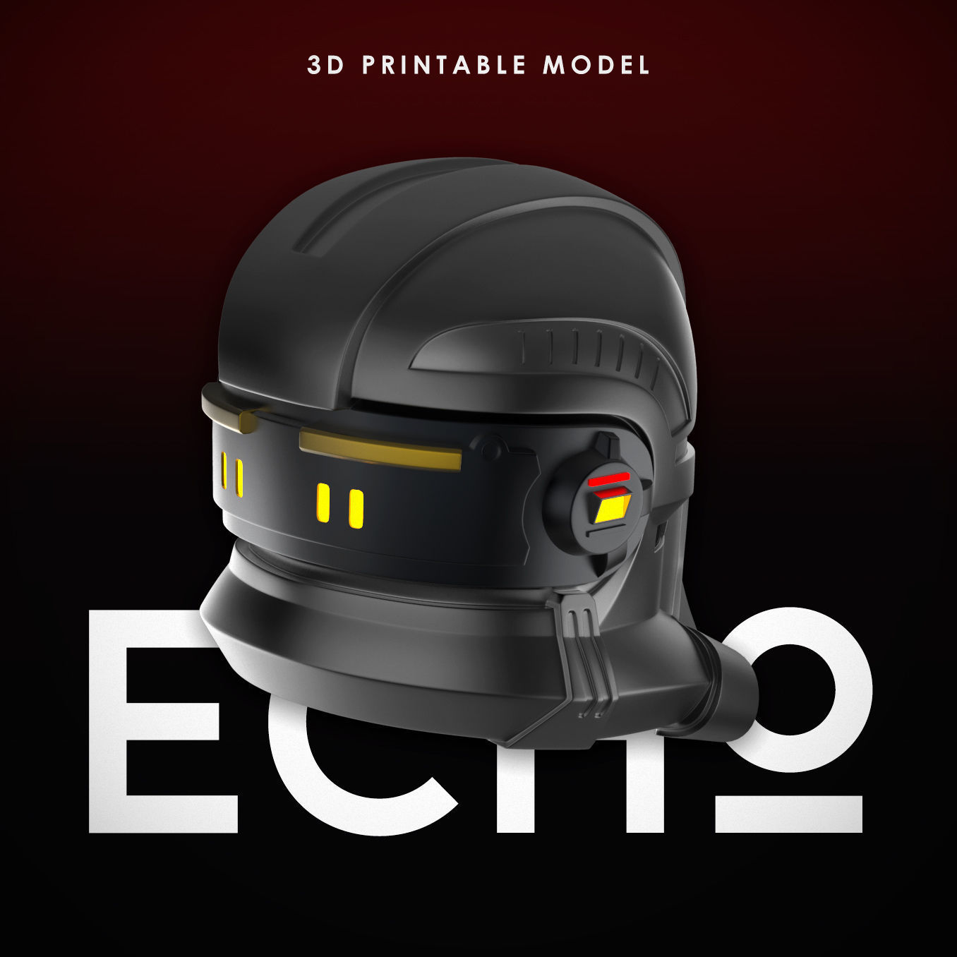 Bad Batch Echo Helmet 3D print model_8