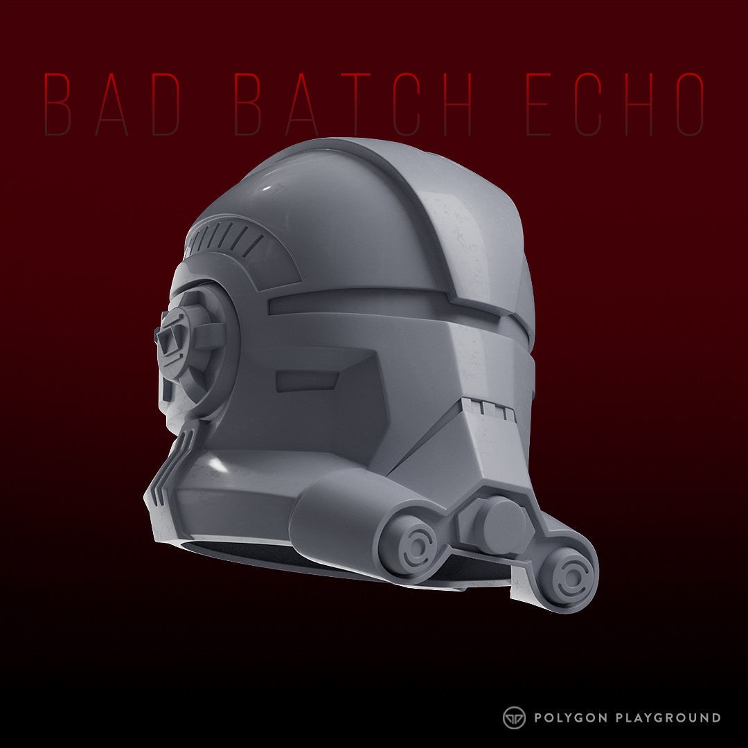 Bad Batch Echo Helmet 3D print model_2