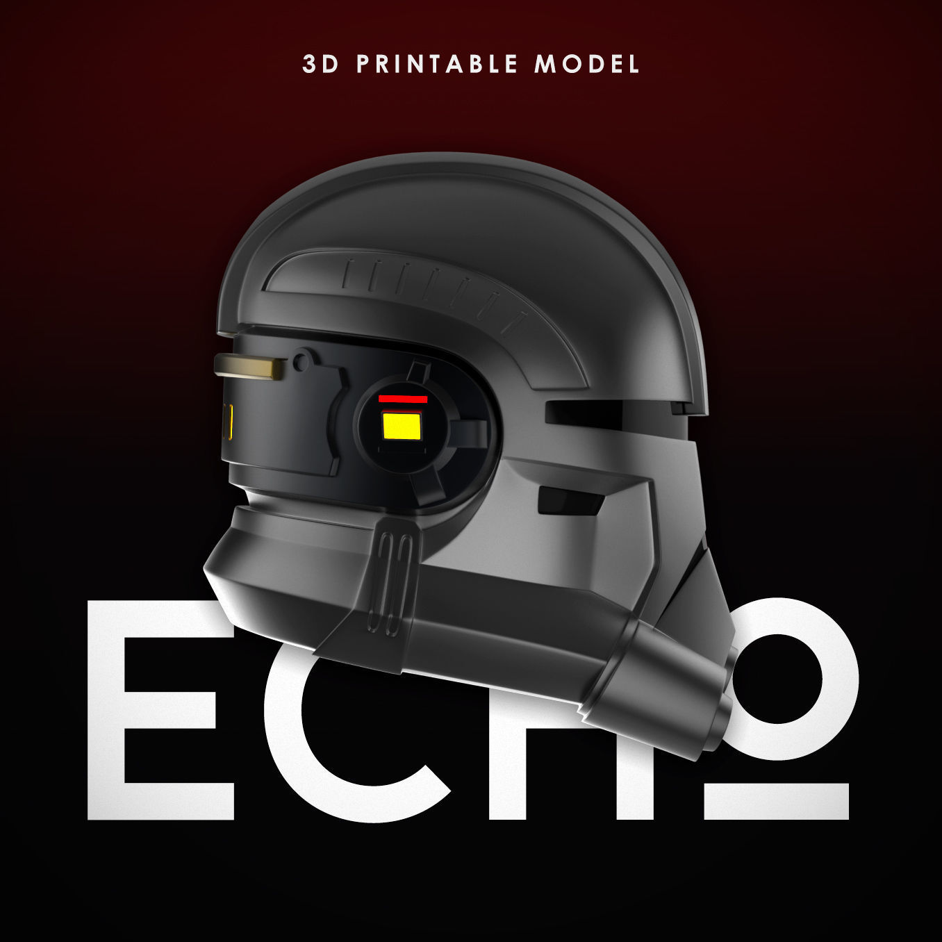 Bad Batch Echo Helmet 3D print model_7