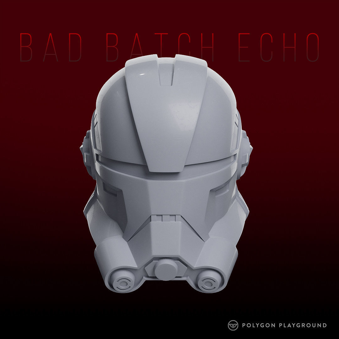 Bad Batch Echo Helmet 3D print model_1