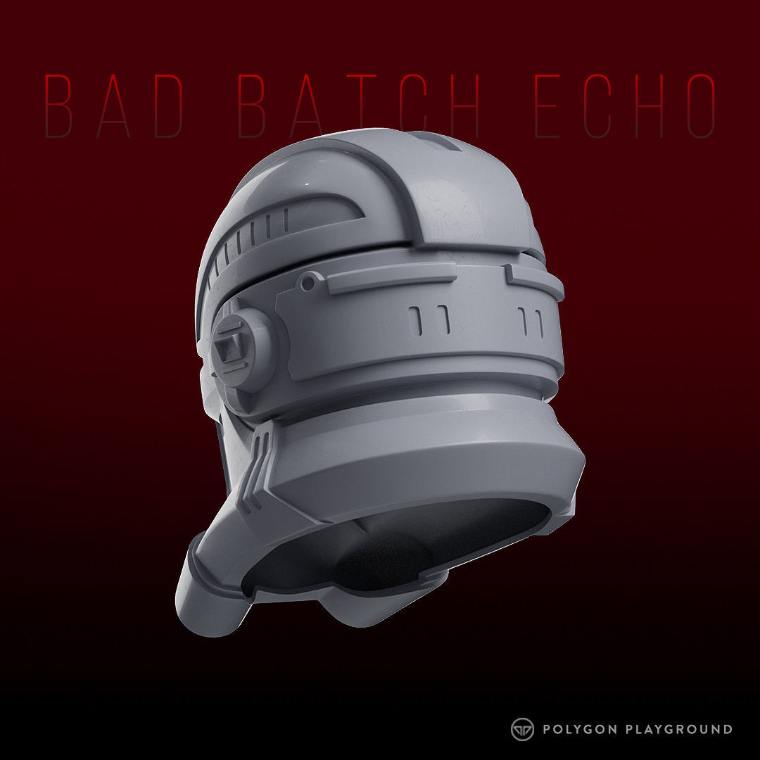 Bad Batch Echo Helmet 3D print model_4