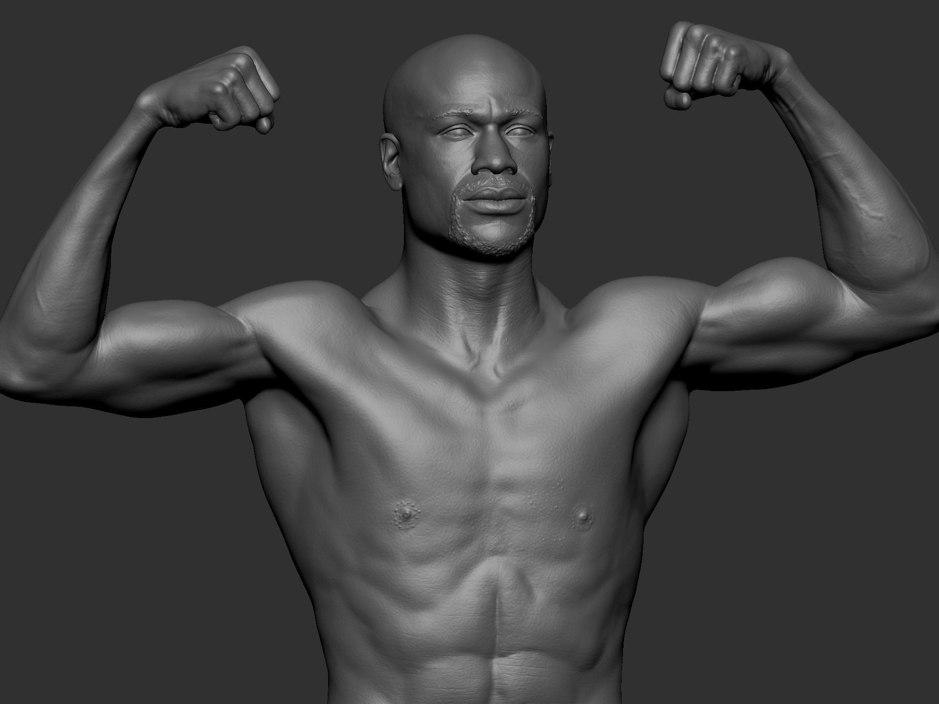 Floyd Mayweather Figure for 3d Printing 3D print model 3D print model_3