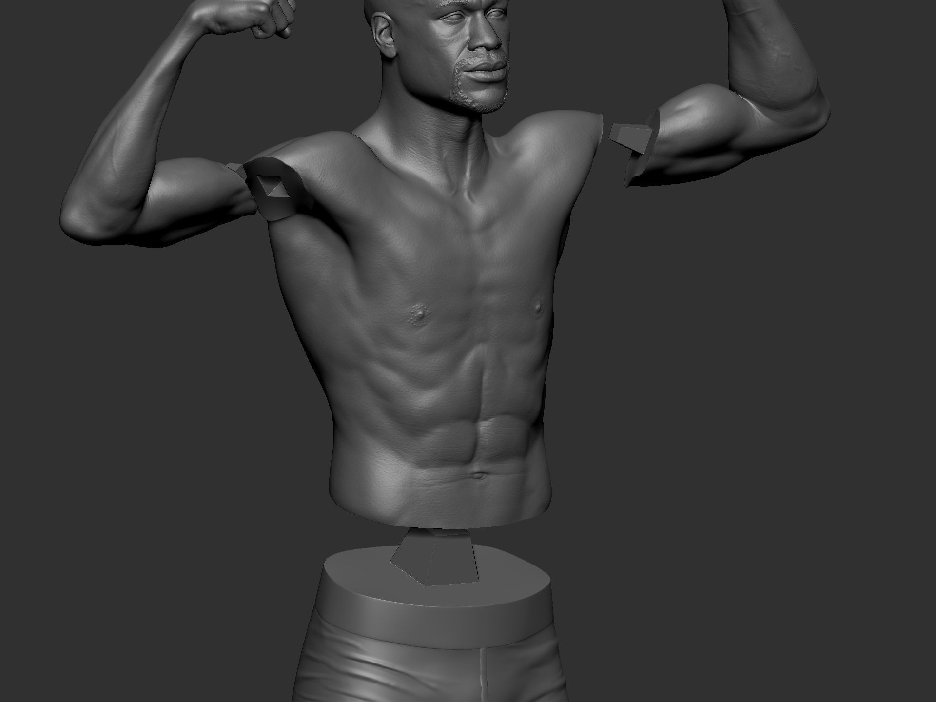 Floyd Mayweather Figure for 3d Printing 3D print model 3D print model_5