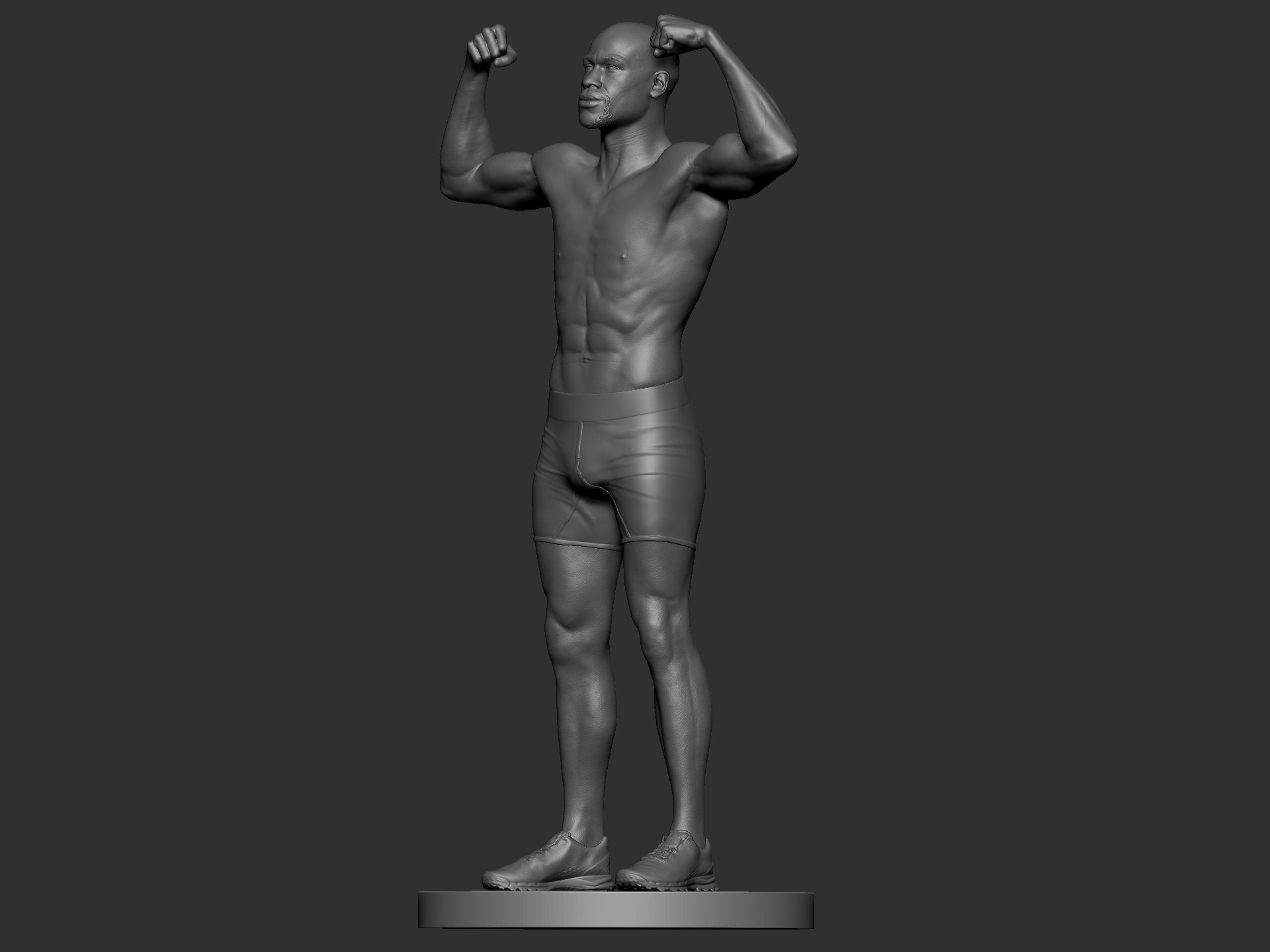 Floyd Mayweather Figure for 3d Printing 3D print model 3D print model_9