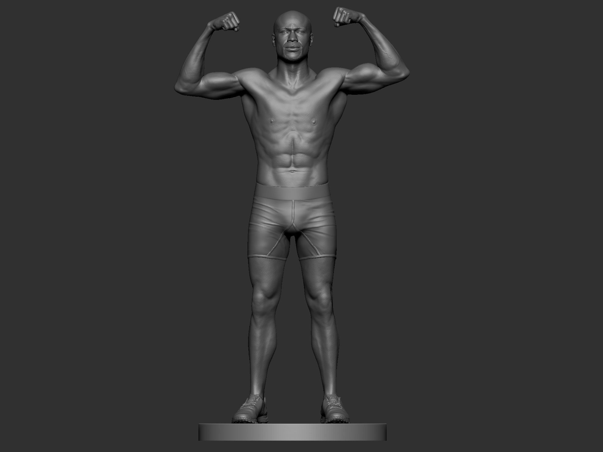 Floyd Mayweather Figure for 3d Printing 3D print model 3D print model_2