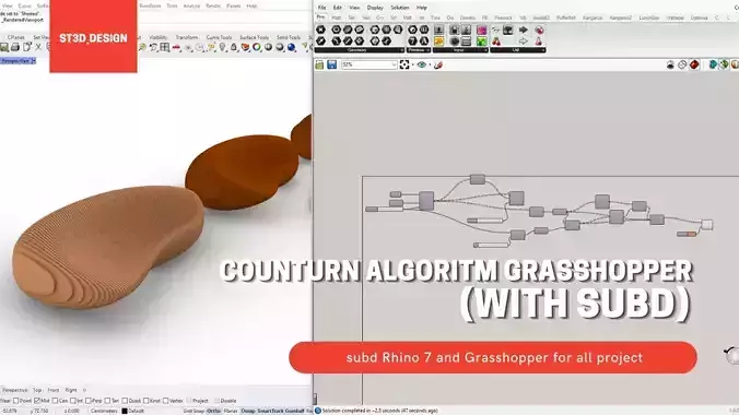Counturn Algorithm Rhino Grassgopper for architectural projects 3D model
