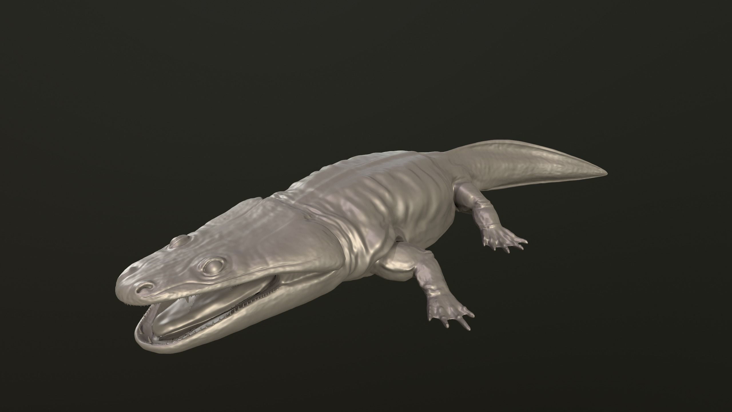 Metoposaurus alligator 3D print model_2