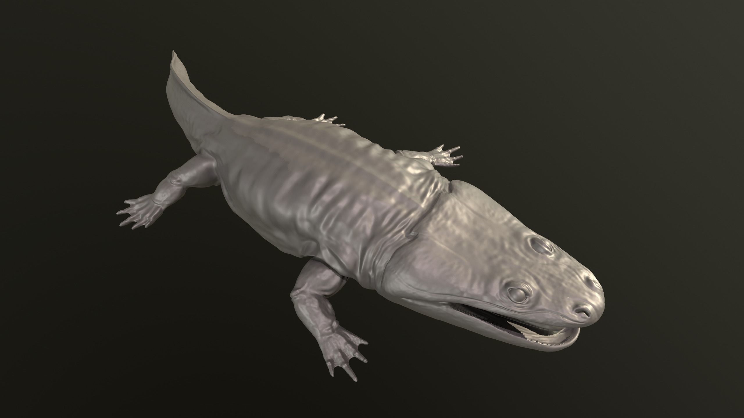 Metoposaurus alligator 3D print model_4