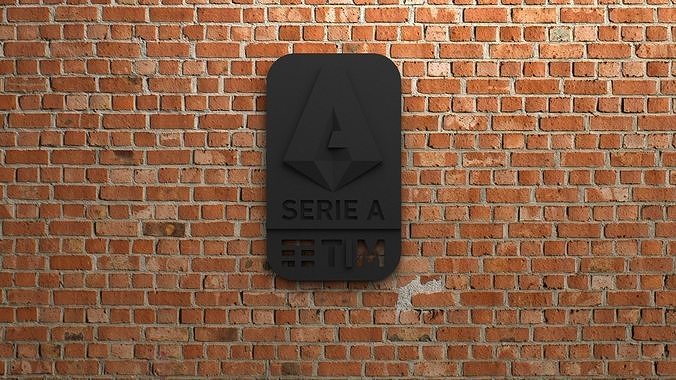 Lega Serie-A Logo 3D print model
