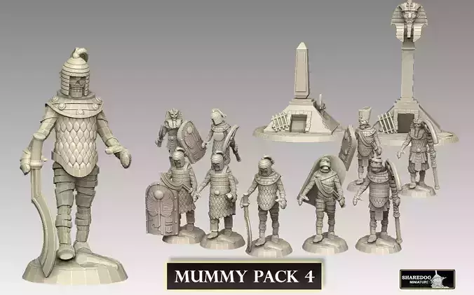 Mummy Pack 4 3D print model