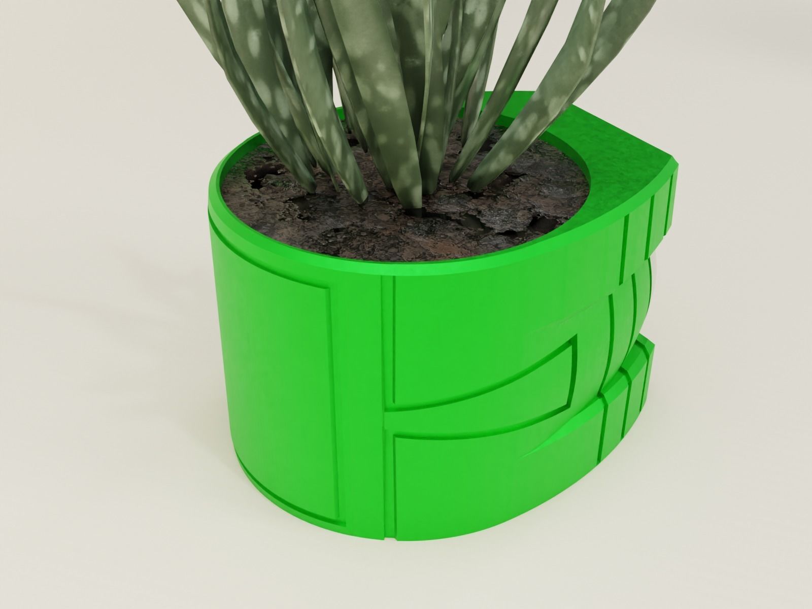 green lanter pot holder 71 3D print model_3
