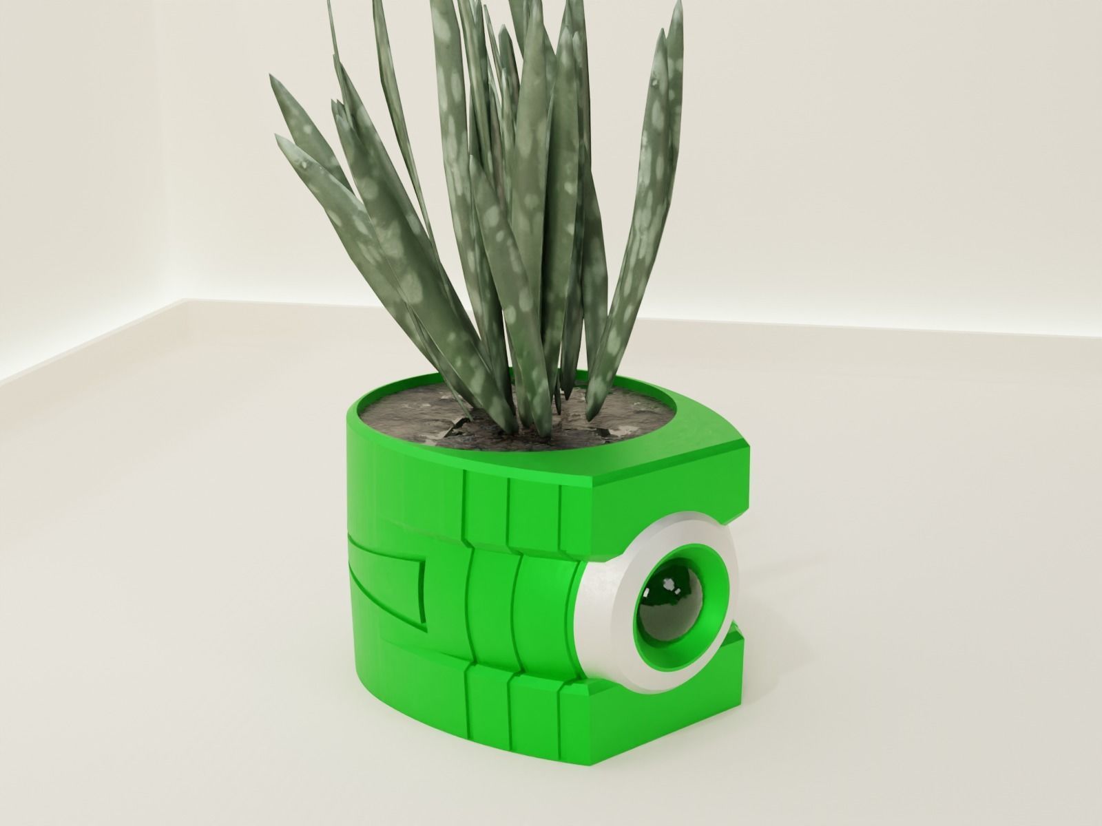 green lanter pot holder 71 3D print model_2