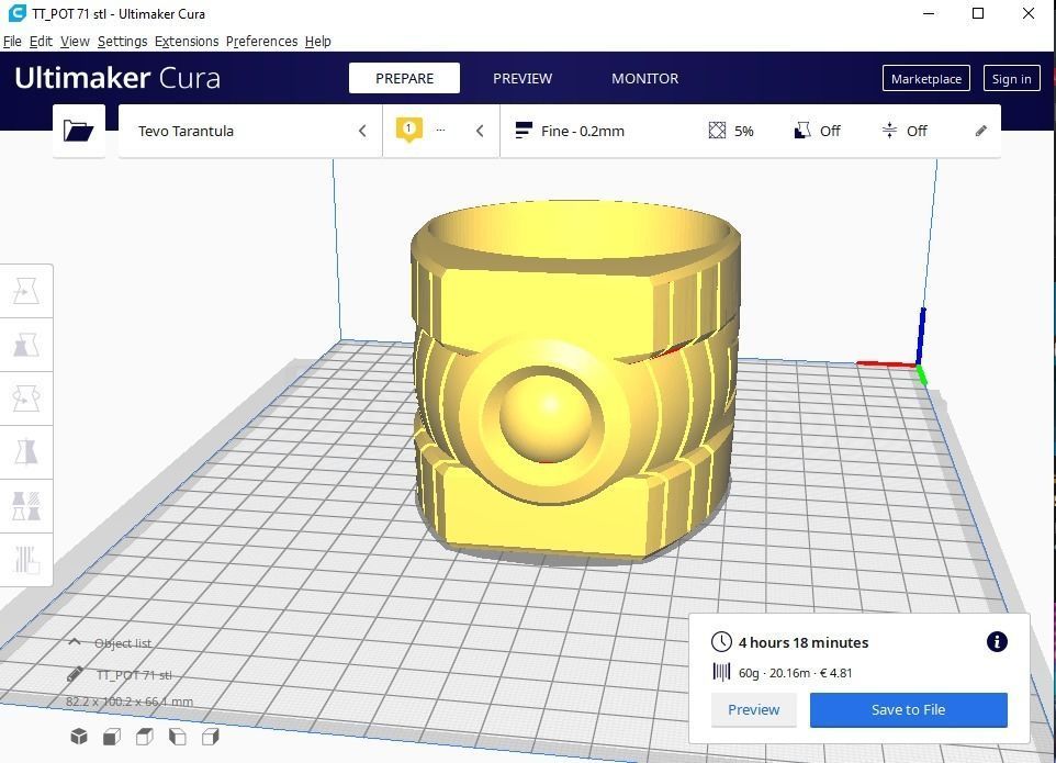 green lanter pot holder 71 3D print model_1