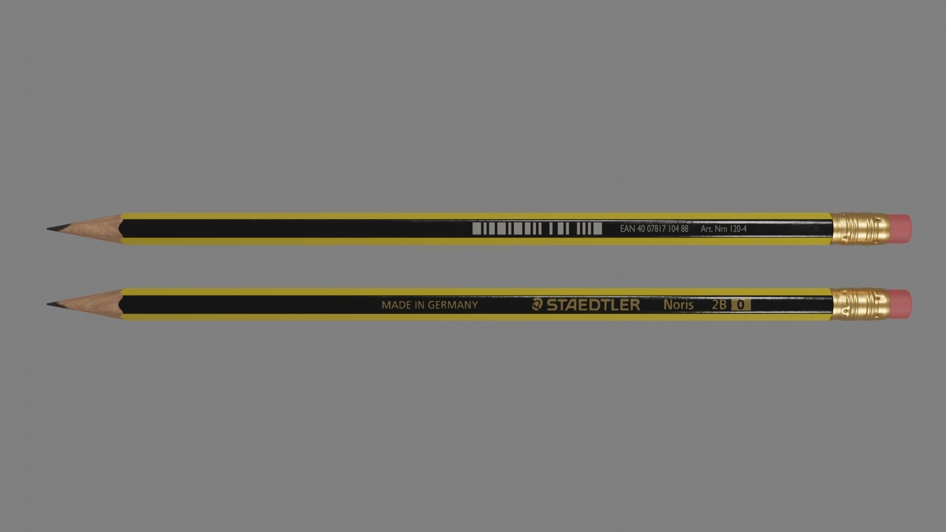 STAEDTLER NORIS PENCIL Low-poly 3D model_5