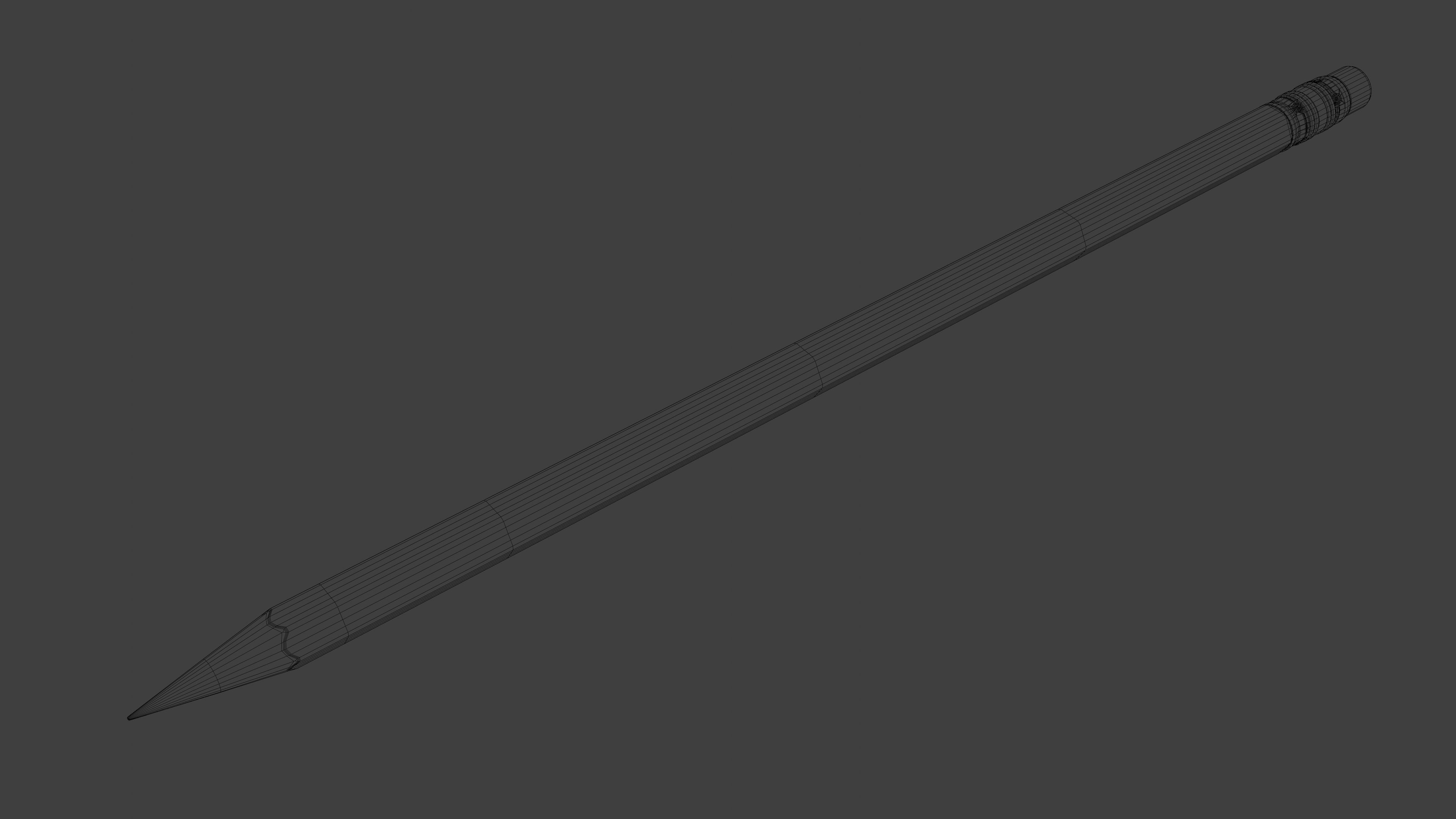 STAEDTLER NORIS PENCIL Low-poly 3D model_12