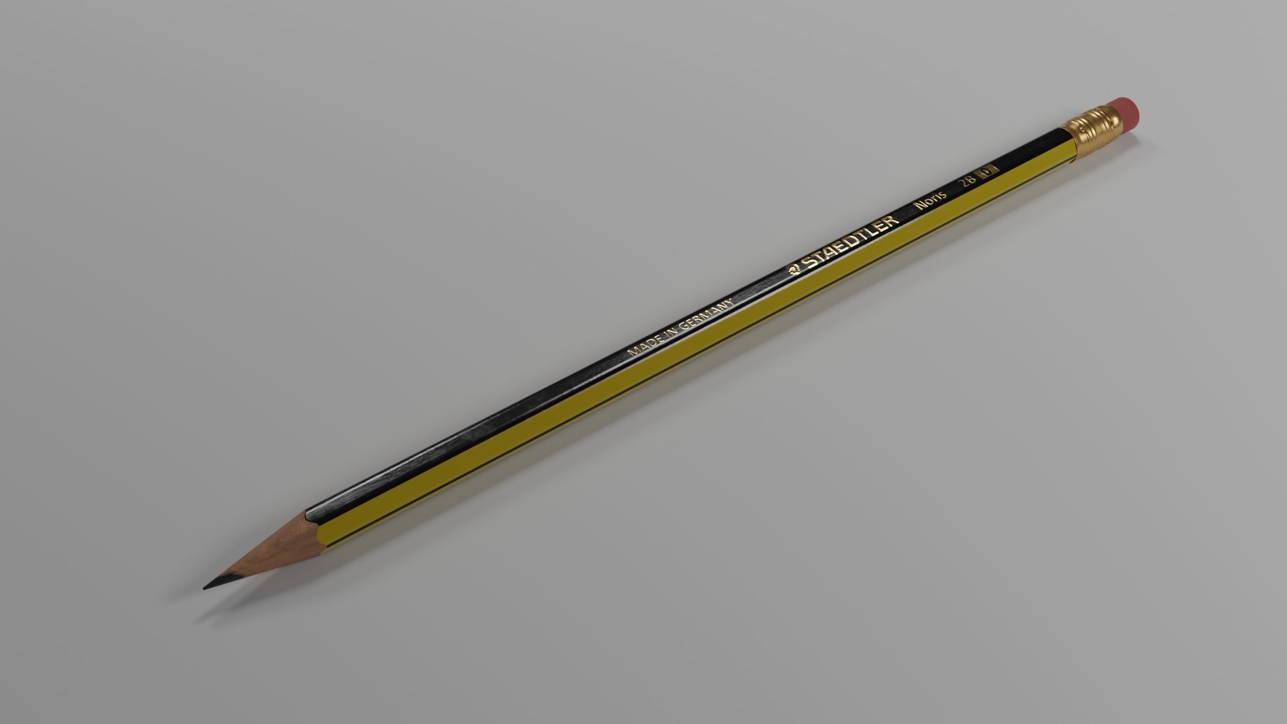 STAEDTLER NORIS PENCIL Low-poly 3D model_1