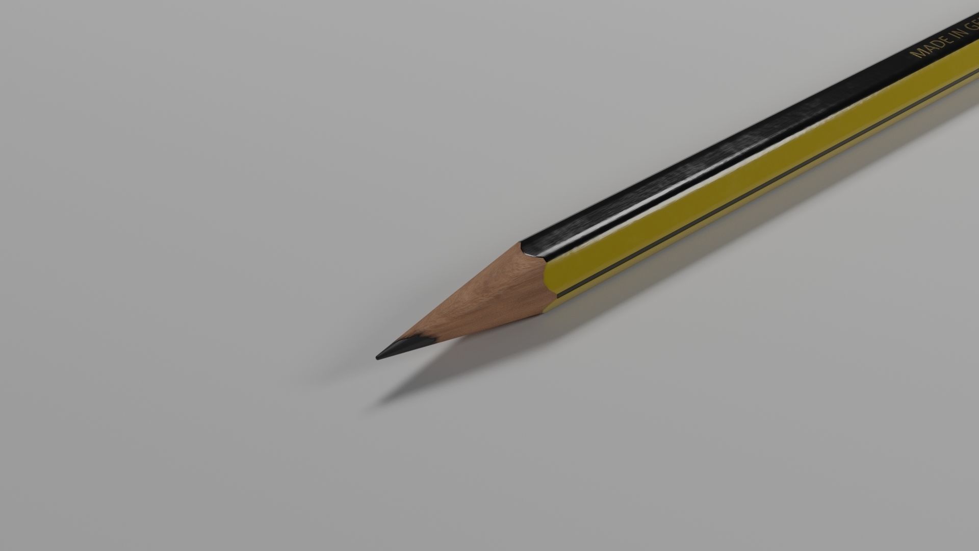 STAEDTLER NORIS PENCIL Low-poly 3D model_3