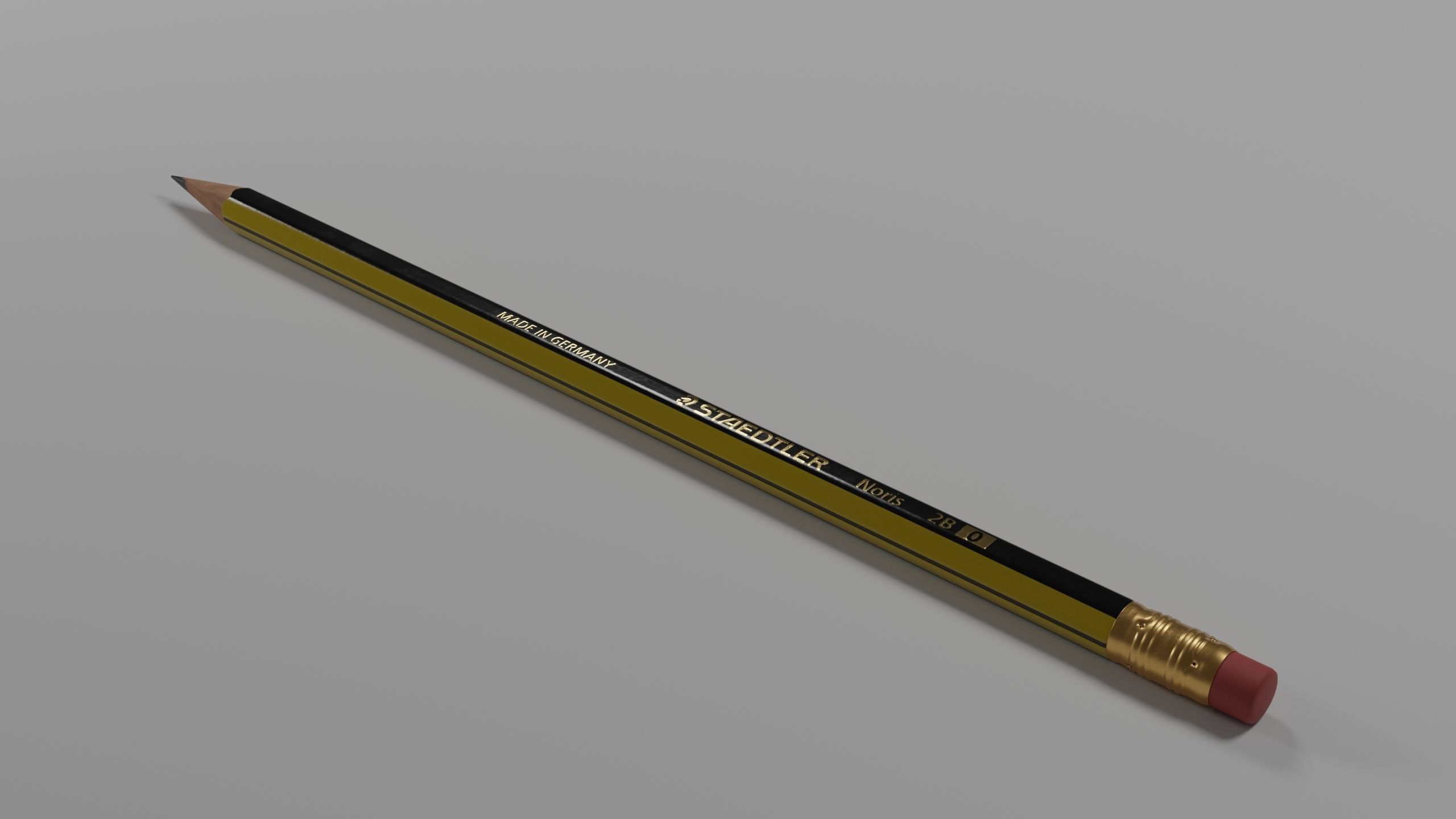 STAEDTLER NORIS PENCIL Low-poly 3D model_4