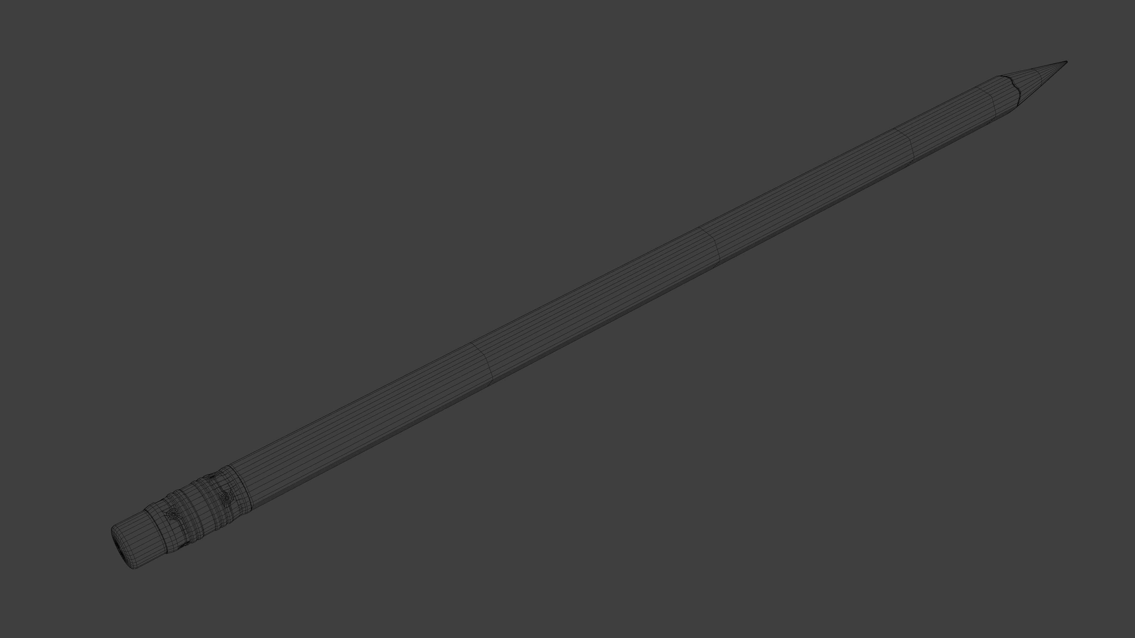 STAEDTLER NORIS PENCIL Low-poly 3D model_13