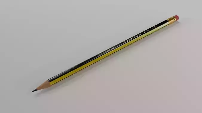 STAEDTLER NORIS PENCIL Low-poly 3D model