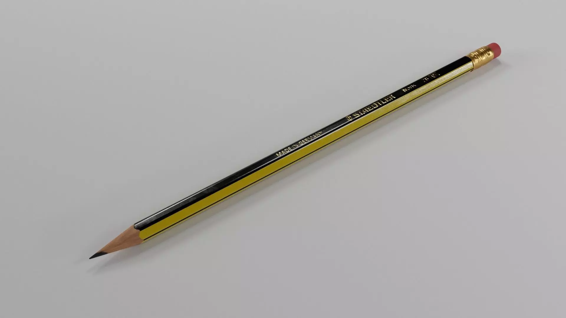 STAEDTLER NORIS PENCIL Low-poly 3D model_0