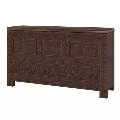Moroccan style console cabinet